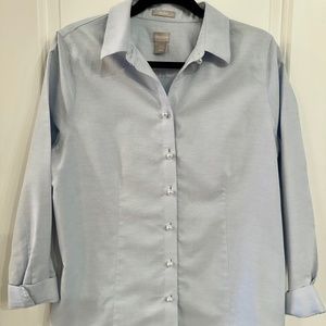 Dress shirt pearl buttons - baby blue by Chico’s
